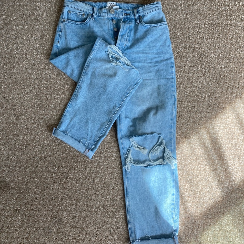 BDG urban outfitters Slim straight ripped jeans